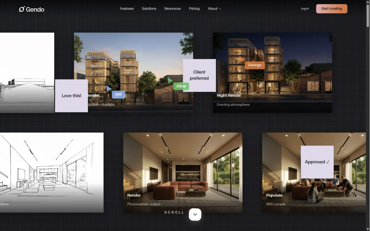 Gendo landing page screenshot