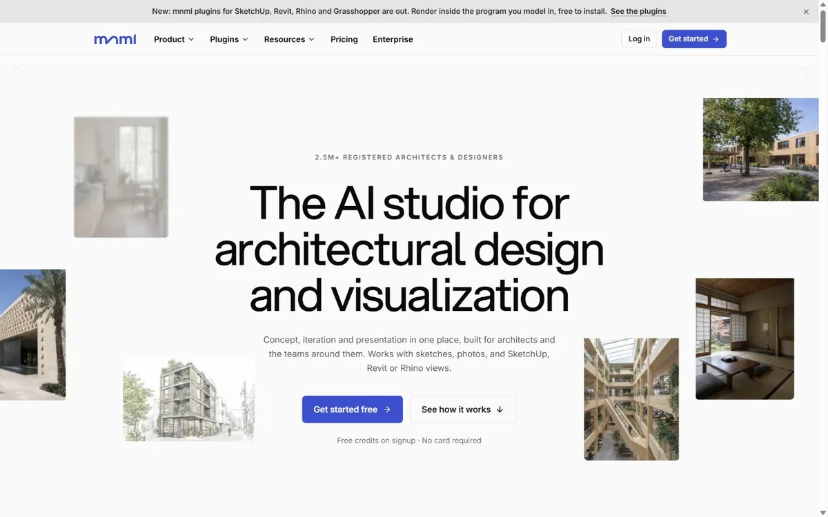 mnml.ai landing page screenshot