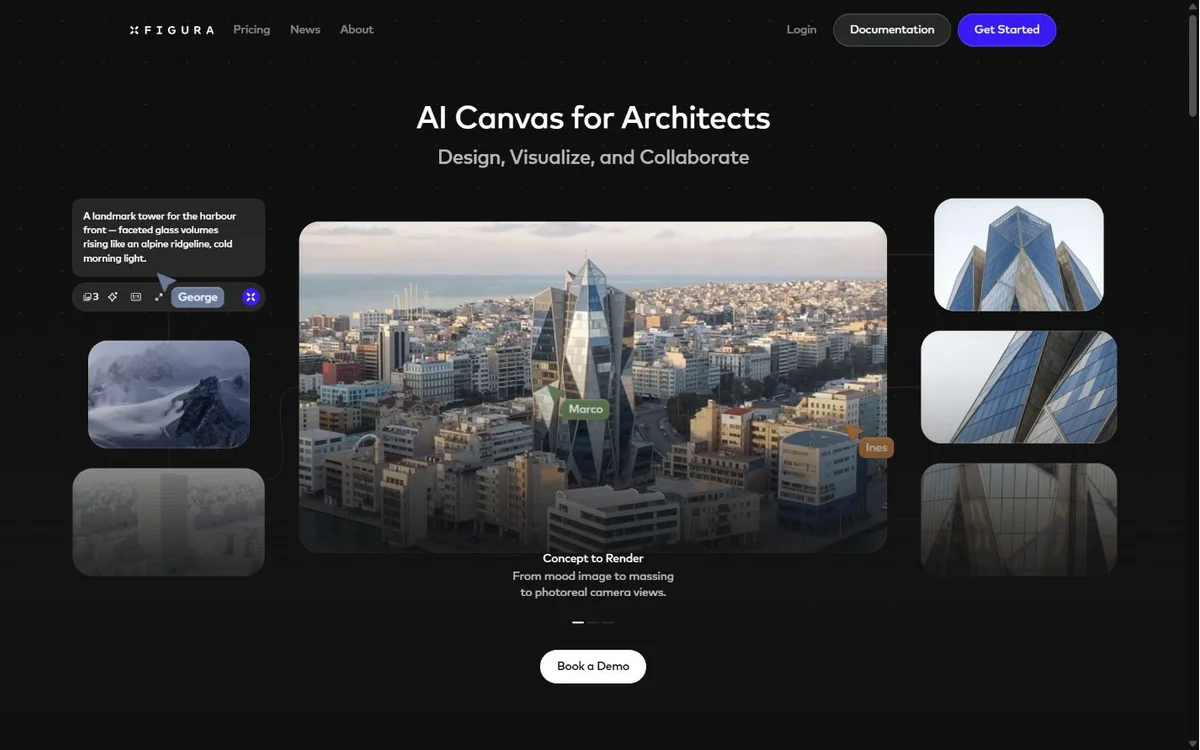xFigura landing page screenshot